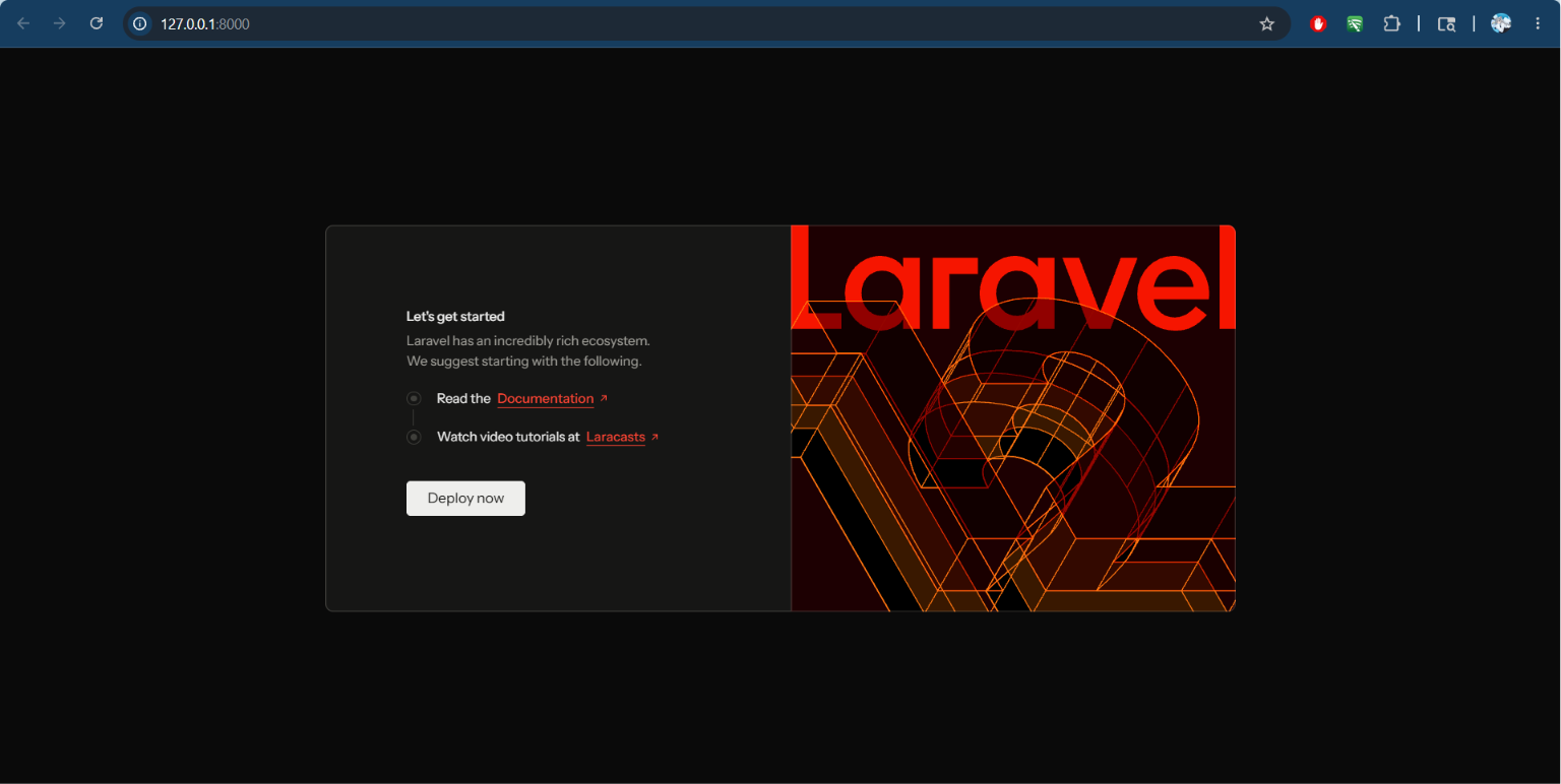Tampilan Awal Laravel