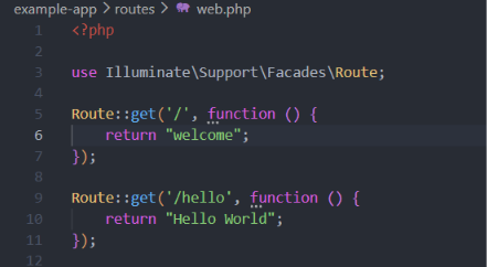 Routing Hello World