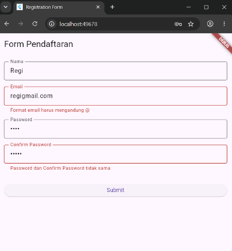 Output Form Salah