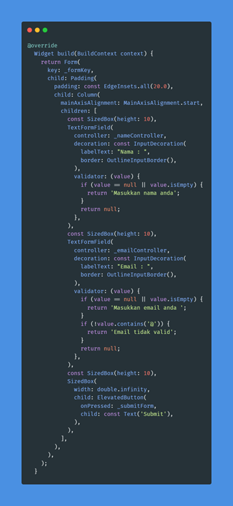 Widget Form
